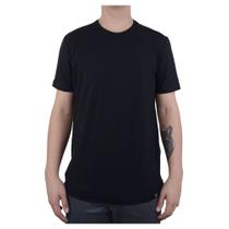 Camiseta Masculina Lado Avesso Regular Fit Preta - LH16434