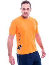 Camiseta masculina laranja com proteção UV50 Camiseta masculina laranja com proteção UV50