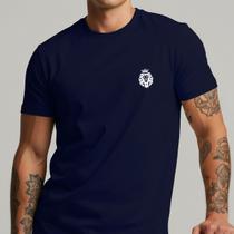 Camiseta Masculina Leão Minimalista Coroa Estilo Streetwear Casual 100% Algodão Premium