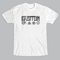 Camiseta Masculina Led Zeppelin Logo Camisa Banda Rock