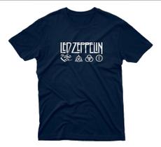 Camiseta Masculina Led Zeppelin Logo Camisa Banda Rock