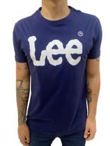 Camiseta Masculina Lee Básica Azul Marinho