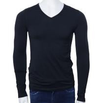 Camiseta Masculina Lezi Térmica Gola V Preta - 5000807 Camiseta Masculina Lezi Térmica Gola V Preta - 5000807