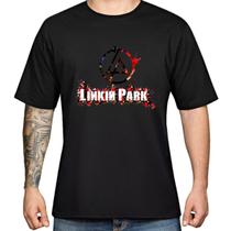 Camiseta Masculina Linkin Park Banda Rock N Roll Camisa 100% Algodão de Manga Curta