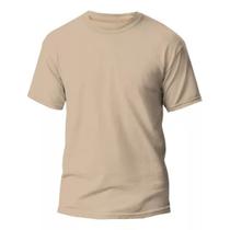 Camiseta masculina lisa básica Branca/Preta/Caqui gola redonda Camiseta masculina lisa básica Branca/Preta/Caqui gola redonda