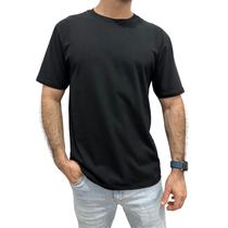 Camiseta masculina lisa básica Branca/Preta/Caqui gola redonda