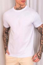 Camiseta Masculina Lisa Branca Basica Algodão slin Casual Tendencia Camiseta Masculina Lisa Branca Basica Algodão slin Casual Tendencia