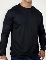 Camiseta Masculina Lisa Camisa Básica Casual Manga Longa