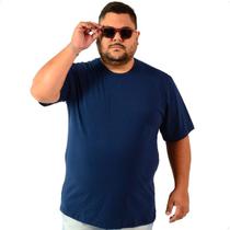 Camiseta Masculina Lisa Gola Redonda G1 G2 G3 Manga Curta Plus Size