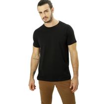 Camiseta Masculina Lisa Preta Básica 100% algodão Camiseta Masculina Lisa Preta Básica 100% algodão