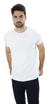 Camiseta Masculina Lisa Tradicional Branca 100% algodão Camiseta Masculina Lisa Tradicional Branca 100% algodão