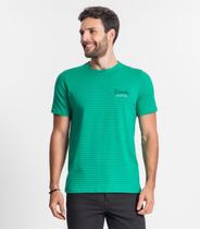 Camiseta Masculina Listrada Diametro Verde