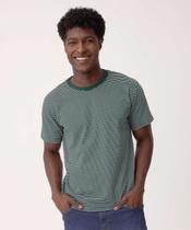 Camiseta Masculina Listrada Manga Curta MR-01002