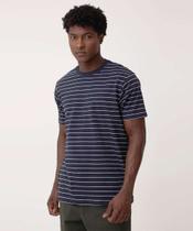 Camiseta Masculina Listrada Manga Curta MR-78034