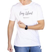 Camiseta Masculina Long Island Surf StreetWear Branca