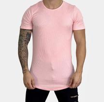 Camiseta Masculina Longline Canelada Ribana - Austin club