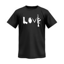 Camiseta Masculina Love 100% Algodão Camisa Cores