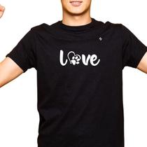 Camiseta masculina love por pet