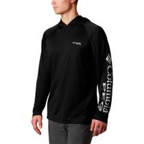 Camiseta Masculina M/L Aurora PFG Terminal Tacke Preto - Columbia