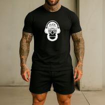 Camiseta Masculina Macaco Estiloso Fone Ref244 Camisa Básica Algodão Estampada