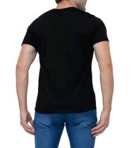 Camiseta masculina macia kit 2 peças manga curta gola redonda básica