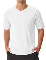 Camiseta masculina MAGCOMSEN com proteção solar UPF 50+, gola V, secagem rápida, tamanho XL Camiseta masculina MAGCOMSEN com proteção solar UPF 50+, gola V, secagem rápida, tamanho XL