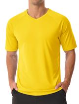 Camiseta masculina MAGCOMSEN com proteção solar UPF 50+, gola V, secagem rápida, tamanho XL