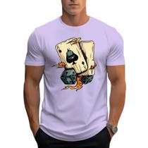 Camiseta Masculina Malha Premium 30.1 Estampa Carta