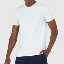 Camiseta Masculina Malwee Gola V Algodão Manga Curta Básica