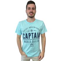 Camiseta Masculina Manga Curta Azul - Adventures