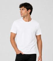 Camiseta Masculina Manga Curta Básica Select Branco Camiseta Masculina Manga Curta Básica Select Branco