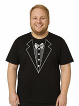 Camiseta Masculina Manga Curta Chá Bar Noivo Gravata Tamanho Especial Plus Size Camiseta Masculina Manga Curta Chá Bar Noivo Gravata Tamanho Especial Plus Size