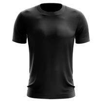 Camiseta Masculina Manga Curta Dry Básica Lisa Proteção Solar UV Térmica Blusa Academia