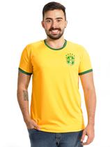 Camiseta Masculina Manga Curta Dry Micro Fibra Copa Amarela Camiseta Masculina Manga Curta Dry Micro Fibra Copa Amarela