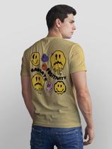 Camiseta Masculina Manga Curta Em Algodão Positivity Camiseta Masculina Manga Curta Em Algodão Positivity