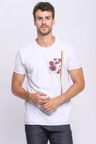 Camiseta Masculina Manga Curta Estampada Polo Wear Branco