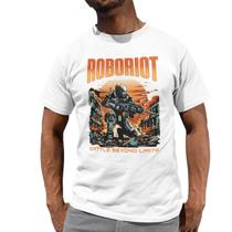 Camiseta Masculina Manga Curta Estampada Street Robotic War GuGi Algodão Premium Camiseta Masculina Manga Curta Estampada Street Robotic War GuGi Algodão Premium