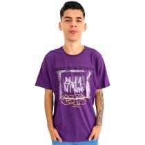 Camiseta Masculina Manga Curta Gola Careca Estampada Basica
