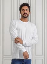 Camiseta Masculina Manga Longa 100% Algodão