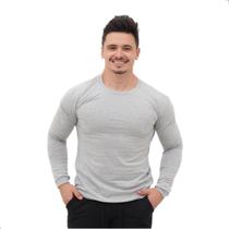 Camiseta Masculina Manga Longa Algodão Básica Lisa Camiseta Masculina Manga Longa Algodão Básica Lisa
