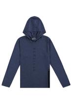 Camiseta masculina manga longa com capuz fico 68846