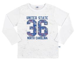 Camiseta Masculina Manga Longa Com Estampa Nº 10 Ao 14