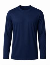 Camiseta Masculina Manga Longa Dry Básica Lisa Proteção Solar UV Térmica Blusa Academia Esporte - Envio Imediato -
