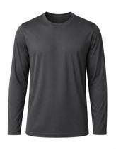 Camiseta Masculina Manga Longa Dry Básica Lisa Proteção Solar UV Térmica Blusa Academia Esporte - Envio Imediato -
