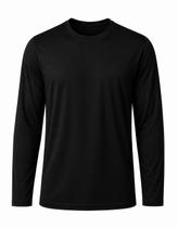 Camiseta Masculina Manga Longa Dry Básica Lisa Proteção Solar UV Térmica Blusa Academia Esporte - Envio Imediato -