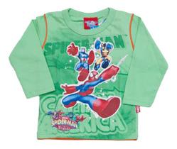 Camiseta Masculina Manga Longa Homem Aranha Nº 1 Lunender