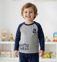 Camiseta Masculina Manga Longa Infantil Racing Nº 1 Ao 3