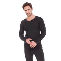 Camiseta Masculina Manga Longa Preto Bela Notte (201010) Ribana/Canelada