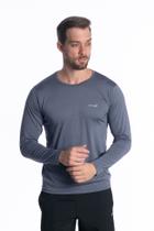 Camiseta Masculina Manga Longa Proteção Solar Uv50+ Segunda Pele Malha Fria Premium Academia Esportes