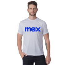 Camiseta Masculina Max Estampa Personalizada Básica Gola Redonda Algodão